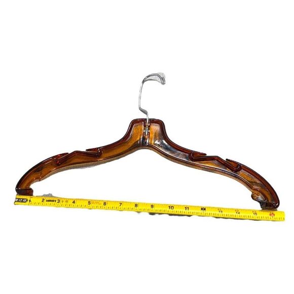 Vintage Rainbow Plastic Tortoise Shell Henry Hanger Co. Brown NYC Lucite Retro - Picture 4 of 4